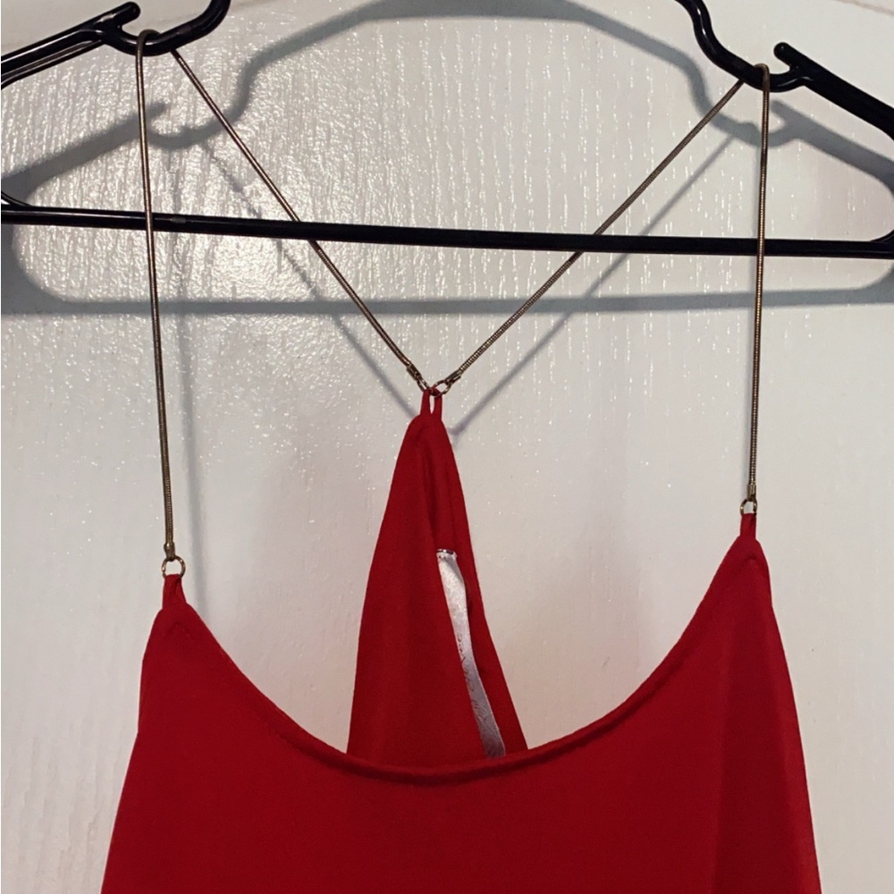 Chic Red Camisole Top - Picture 4 of 4